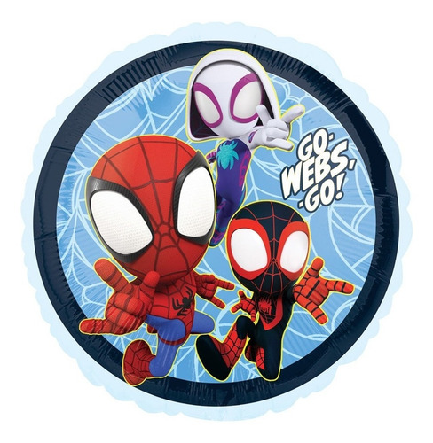 4 Globos Hombre Araña Spider Man Spidey Met 18 Fiesta Amigos