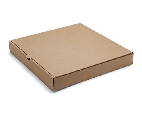 Caja Cartón Microcorrugado Pizza Marron 28cm 100un