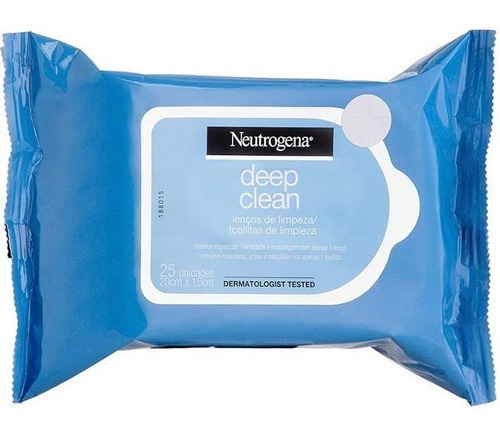 Toallita Desmaquillante Deep Clean 25 Unidades Neutroguena