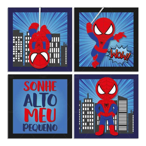 Placa Decoração Quarto Bebe Infantil Super Herois Vingadores