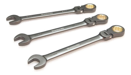 Llave Crique Flexible Combinada Vanguard Acero Cr-v 18 Mm