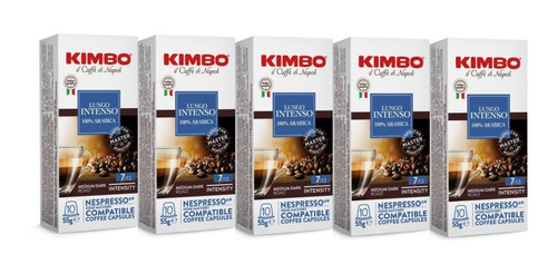 Cápsulas Kimbo 5 X 10 Espresso Lungo Compatibles