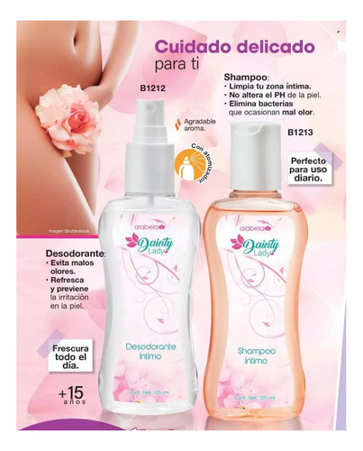 Desodorante Y Shampoo Intimo Dainty Lady Arabela