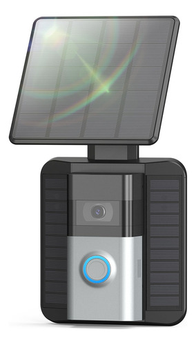 Qibox Cargador Solar Compatible Con Timbre De Video (2ª Gene