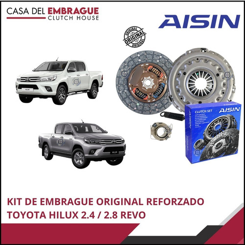 Imagen 1 de 4 de Kit Embrague Toyota Hilux Revo Motor 2.4/2.8  Original Aisin