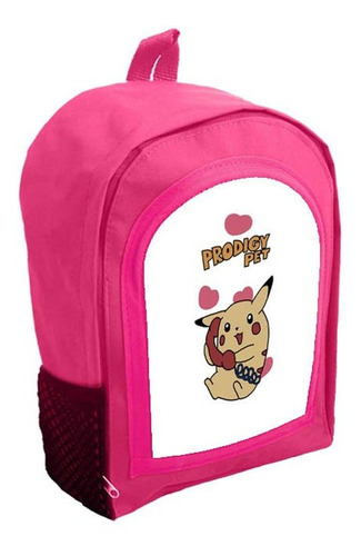 Mochila Infantil Rosa Nena Nene Pikachu Anime Tt21