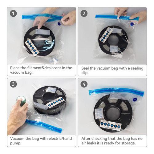 Kit De Bolsas De Almacenamiento De Filamentos 32 Pc Con Bomb