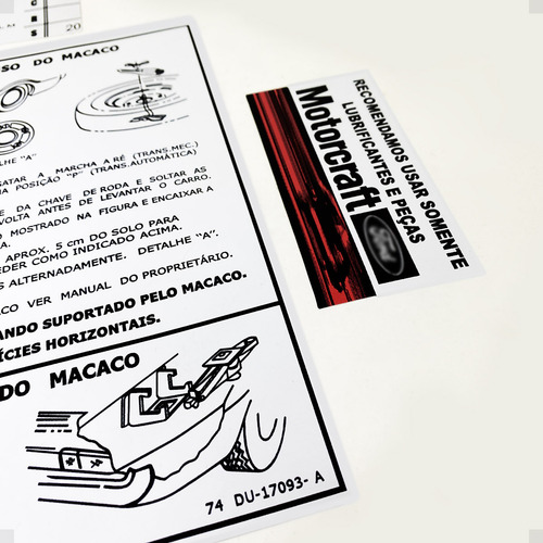 Faixa Compatível Maverick 73/79 Traseira Lateral Capô Preta