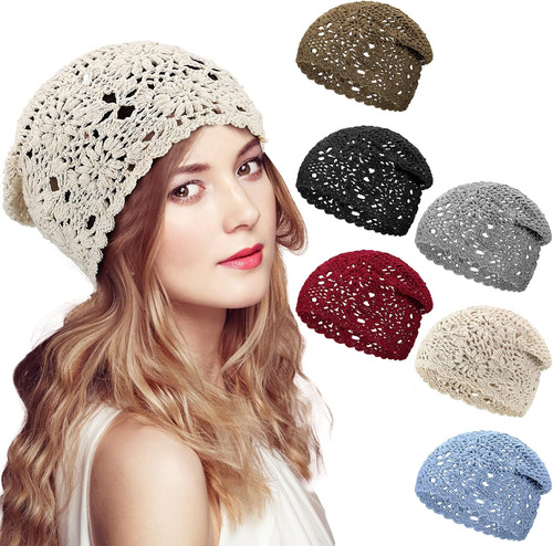 Jenpen Pcs Mujer Sombrero De Ganchillo De Algodón Gorro De P