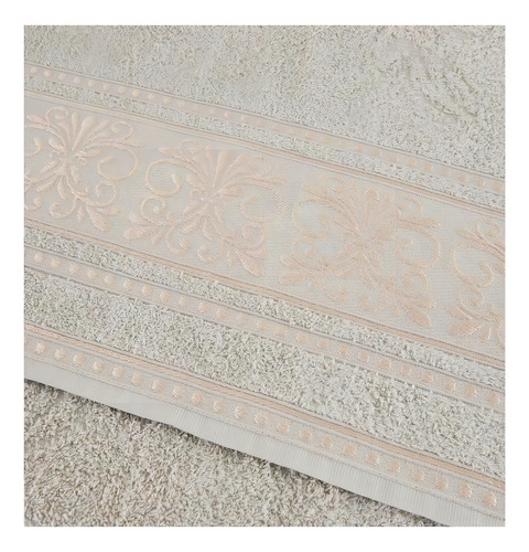Kit 5 Toalhas Banhão Algodão Toque Suave Rápida Absorção Cor Cinza