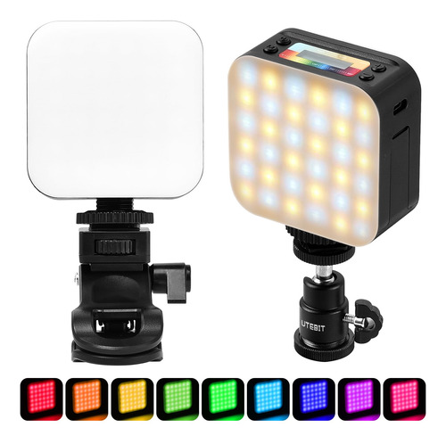 Utebit Luz Video Led Colorida Rgb Portatil Para Fotografia