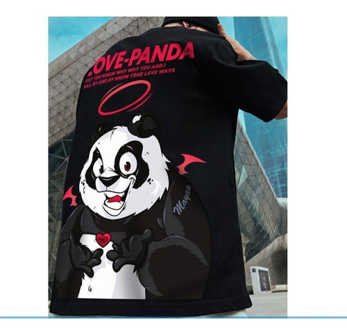 Camiseta De Estilo Chino Hip-hop Kung Fu Panda