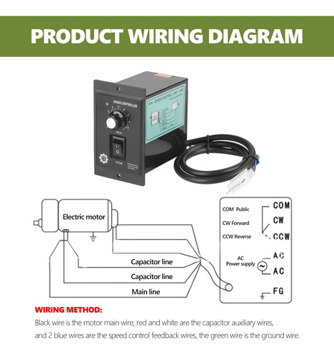 Controlador Regulador De Velocidade Do Motor 400w Ac 220v