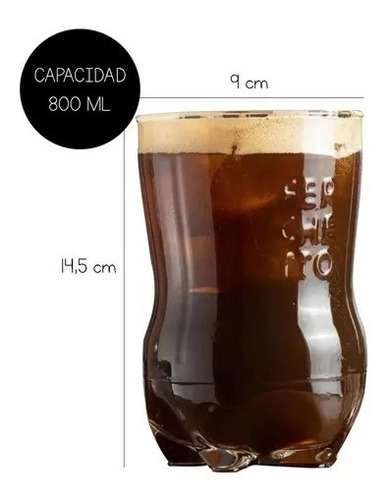 Imagen 3 de 3 de Kit Vaso Fernet + Accesorios + Bolsita Ferchetto 800ml