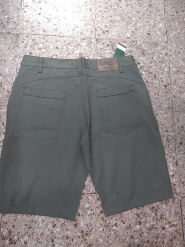 Bermuda De Gabardina De Vestir. Varios Tonos Y Talles Especi