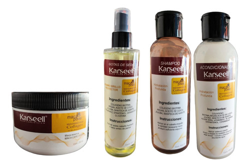 Shampoo, Acondicionador, Gotas De Seda, Crema Kassell 