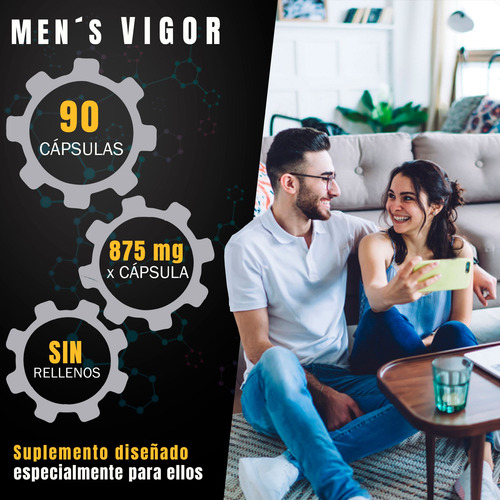 Precursor Testosterona | Mens Vigor | 90 Cápsulas | 90 Días