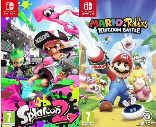 Combo Splatoon 2 Y Mario + Rabbids Kingdom Battle (Usado)