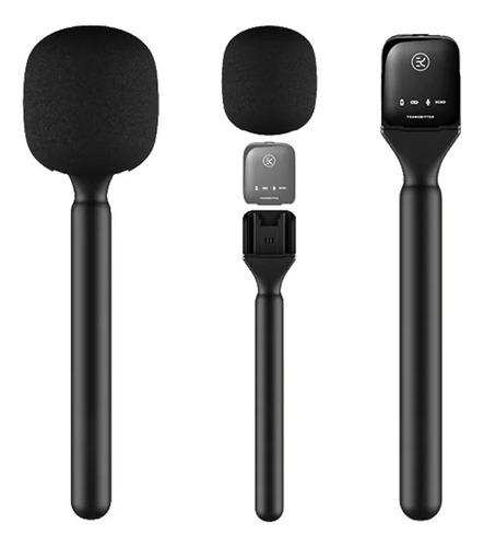 Cc Adaptador De Microfone Sem Fio Portátil Com Espuma Para