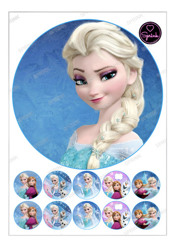 Sprink Láminas Comestibles Choco-transfers Colorido Frozen