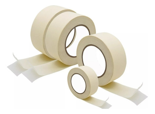 Imagen 3 de 5 de Cinta De Papel Enmascarar Pintor Stiko 18 Mm X 50 Metros