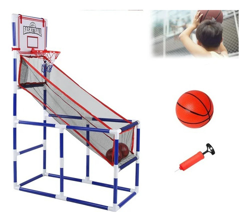 Set De Basketball Kit + 3 Pelota + 1 Inflador Con Red