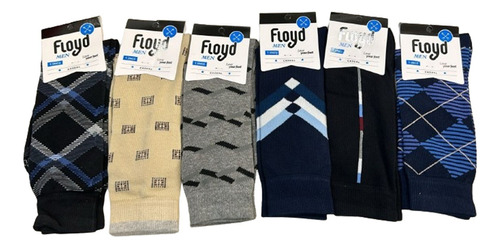 Pack X 3 Pares De Medias Floyd Casual 3/4 Art 1409 Estampada