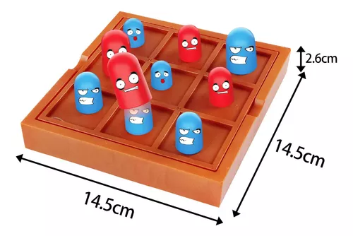 Jogo de Tabuleiro Dama & Jogo da Velha (Checkers & Tic-Tac-Toe