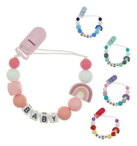 Clips De Cadena Para Chupetes Con Nombre Personalizado Para