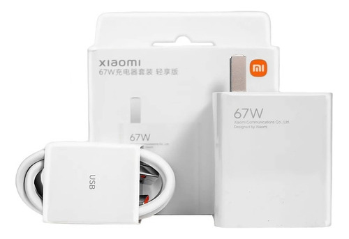 Cargador Xiaomi Carga Rápida 67w Redmi Note 11t