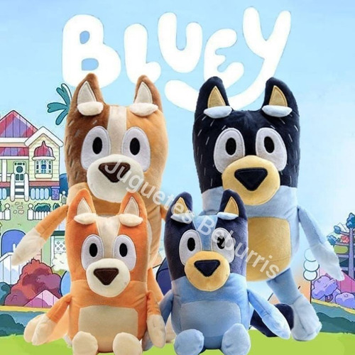 Peluches De Bluey X4 !!!! Toda La Familia Completa