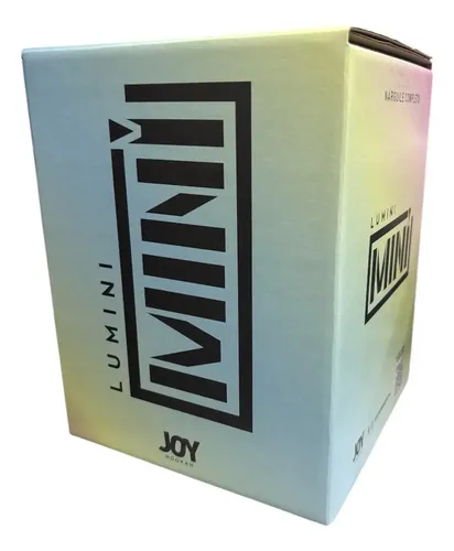 Kit Narguile Joy Lumini Mini Completo Dourado Azul Rose