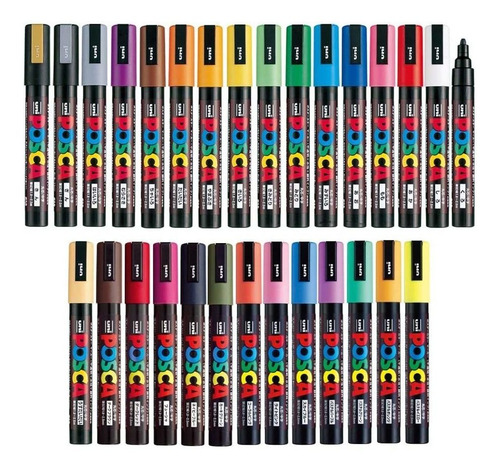 Marcadores De Pintura Uni Posca De Colores X29 Unidades