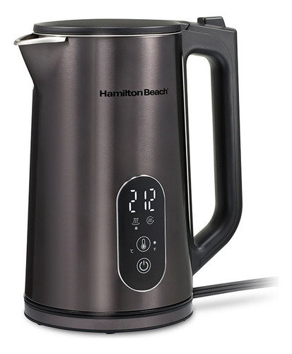 Hervidor Eléctrico Digital Hamilton Beach Para Agua 1.7 L Color Negro
