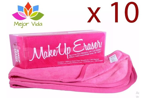 10 Make Up Eraser Toalla 100% Original Para Negocio Reventa