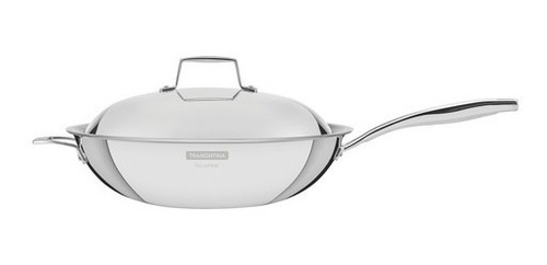 Sarten Wok Grano Tecnoheat Tramontina C/tapa 32cm/5.2 Litros