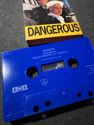 Roxette. Dangerous. Cassette. Made In Usa Amarillo