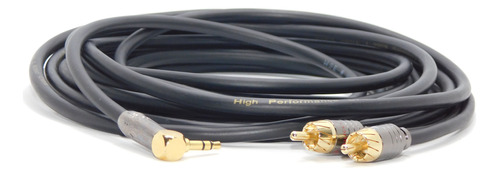 Cable Miniplug 90ºa Dos Rca Sin Ruido Profesional Hamc 15mts