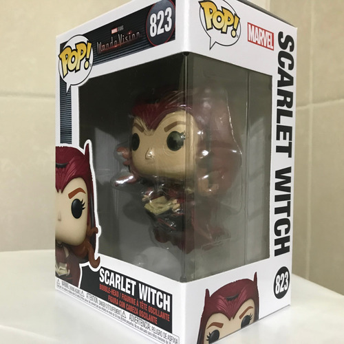 Funko Pop Marvel Wandavision Scarlet Witch Con Darkhold 823