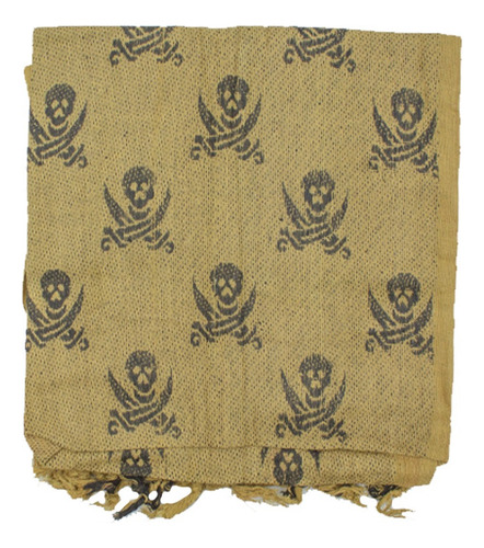 201-p Shemagh 100% Algodón Pirate Marca Condor Neg/tan Pirate Unitalla