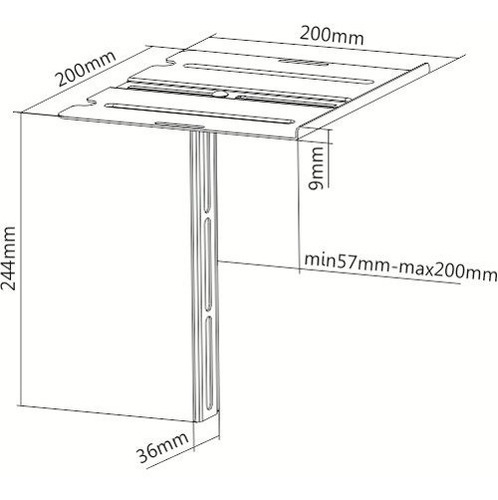 Imagen 8 de 8 de Soporte Tv Led De 32 A 70 Pulgadas + Soporte Canalera