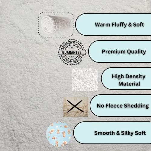 Manta De Bebé Mitchell, Manta De Forro Polar Sherpa Reversib