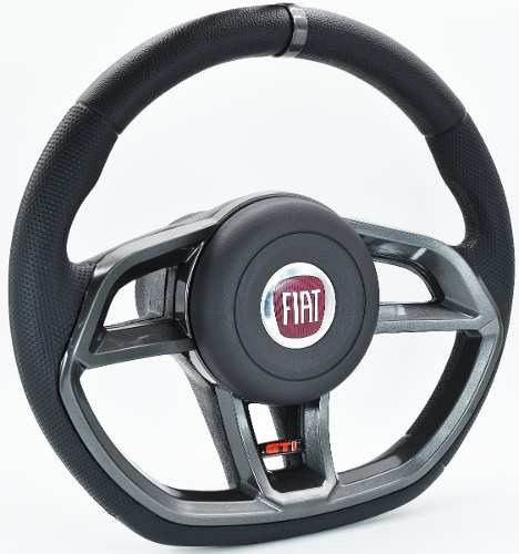 Imagem 2 de 7 de Volante Esportivo Gti Cinza Uno Vivace 2011 2012 2013 2014