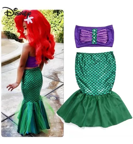 Fantasia Sereia Infantil Ariel Vestido Cosplay Cauda Fotos