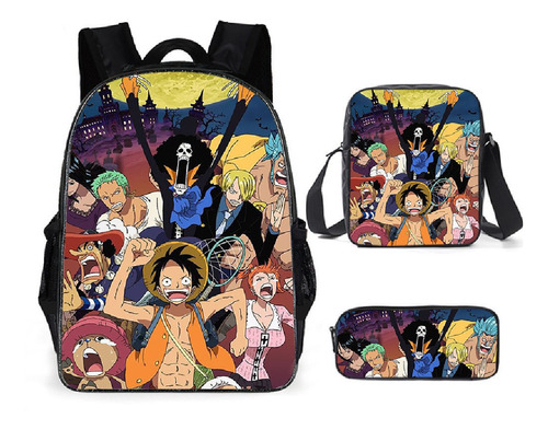 Mochila Piratas Con Sombrero De Paja Luffy One Piece Anime