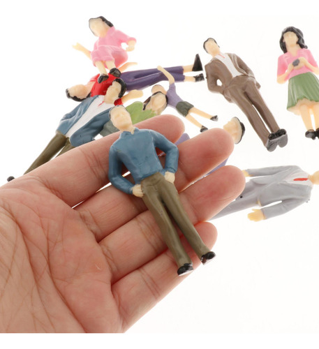 3 Plástico 1:25 Pintado À Mão Modelo Zitternd Pessoas G