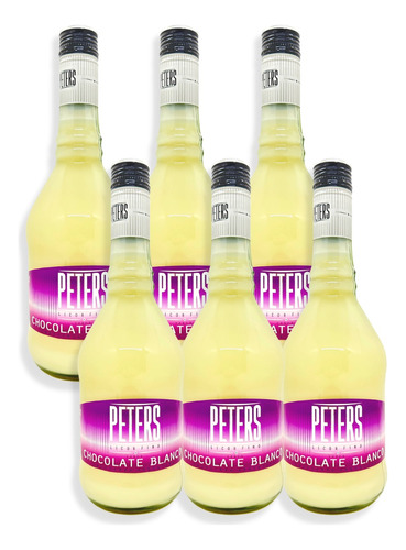 Peters Licor Fino Sabor Chocolate Blanco 700ml Caja X6u