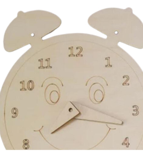 Tablero Ocupado De Madera Montessori, Despertador