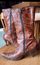 Comprar Botines Botas Dama Cuero Tacón Bajo
