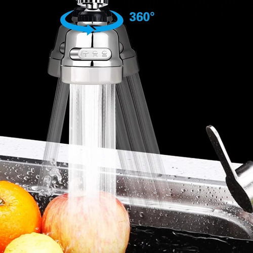 Grifo Ahorrador Agua Llave Cocina Difusor 360° 3 Modos